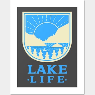 Lake Life Fishing Fisherman Outdoorsman Posters and Art